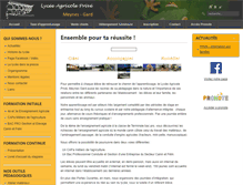 Tablet Screenshot of lyceeagricoledemeynes.com